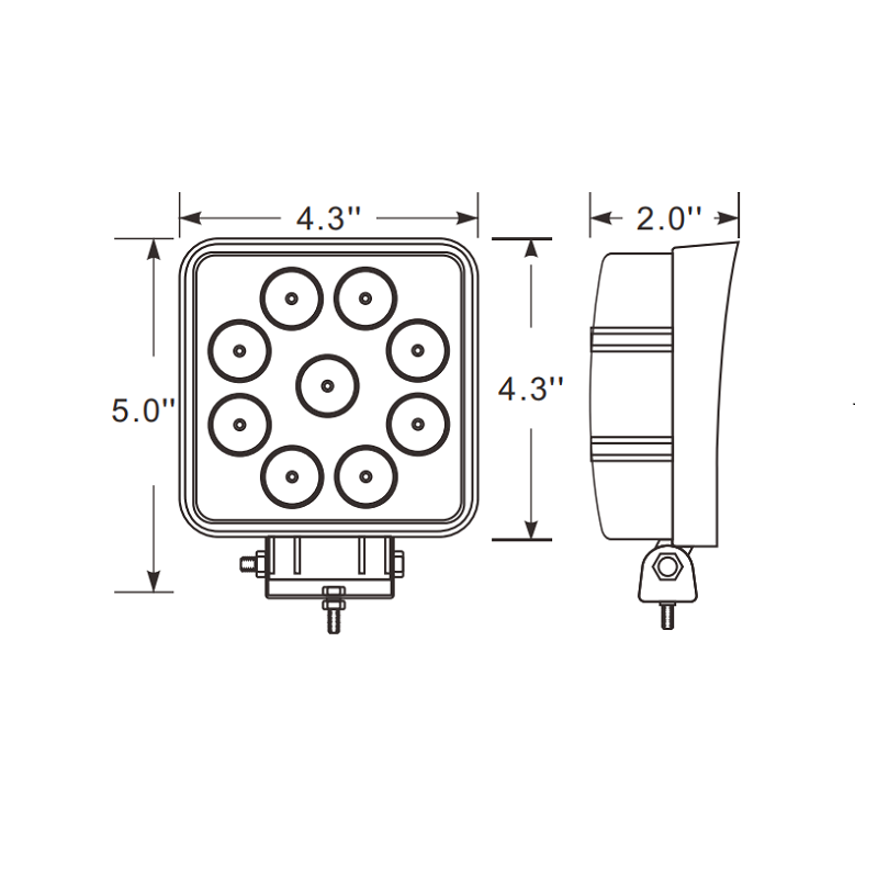 210555 - DT Plug LED Work Light