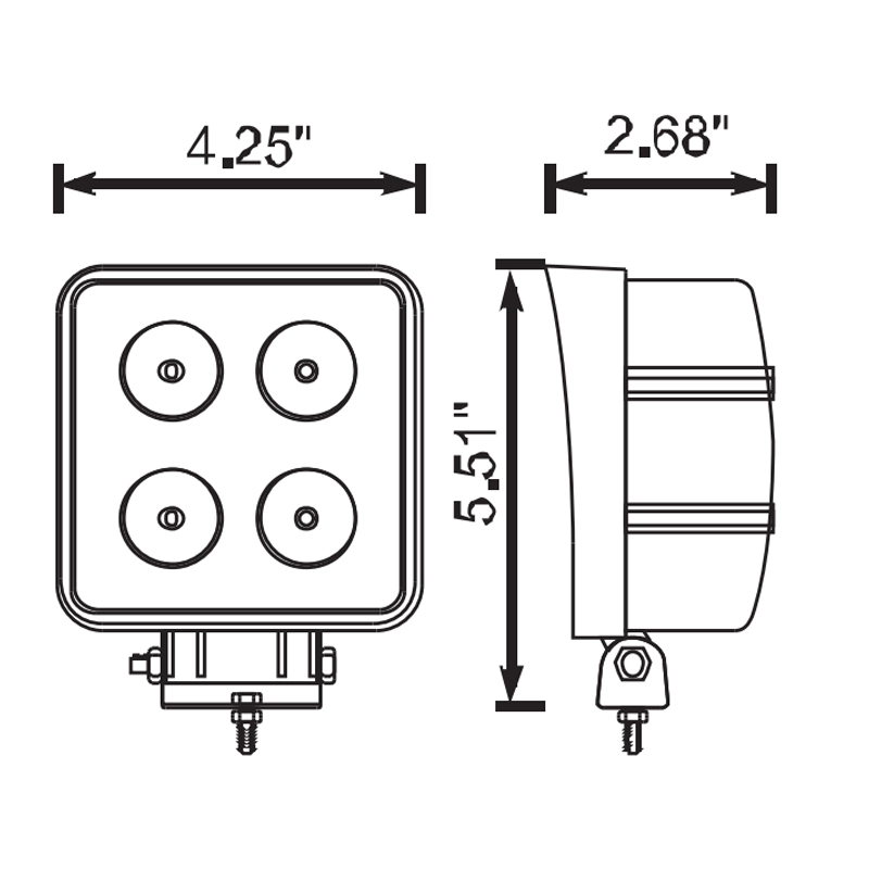 210053 - Mining Vehicle LED Work Light